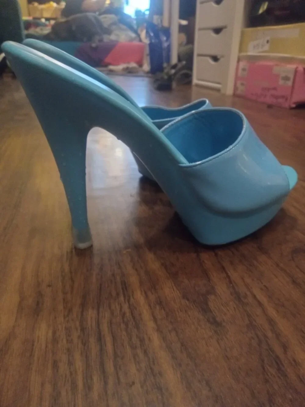 Blue heels size 9